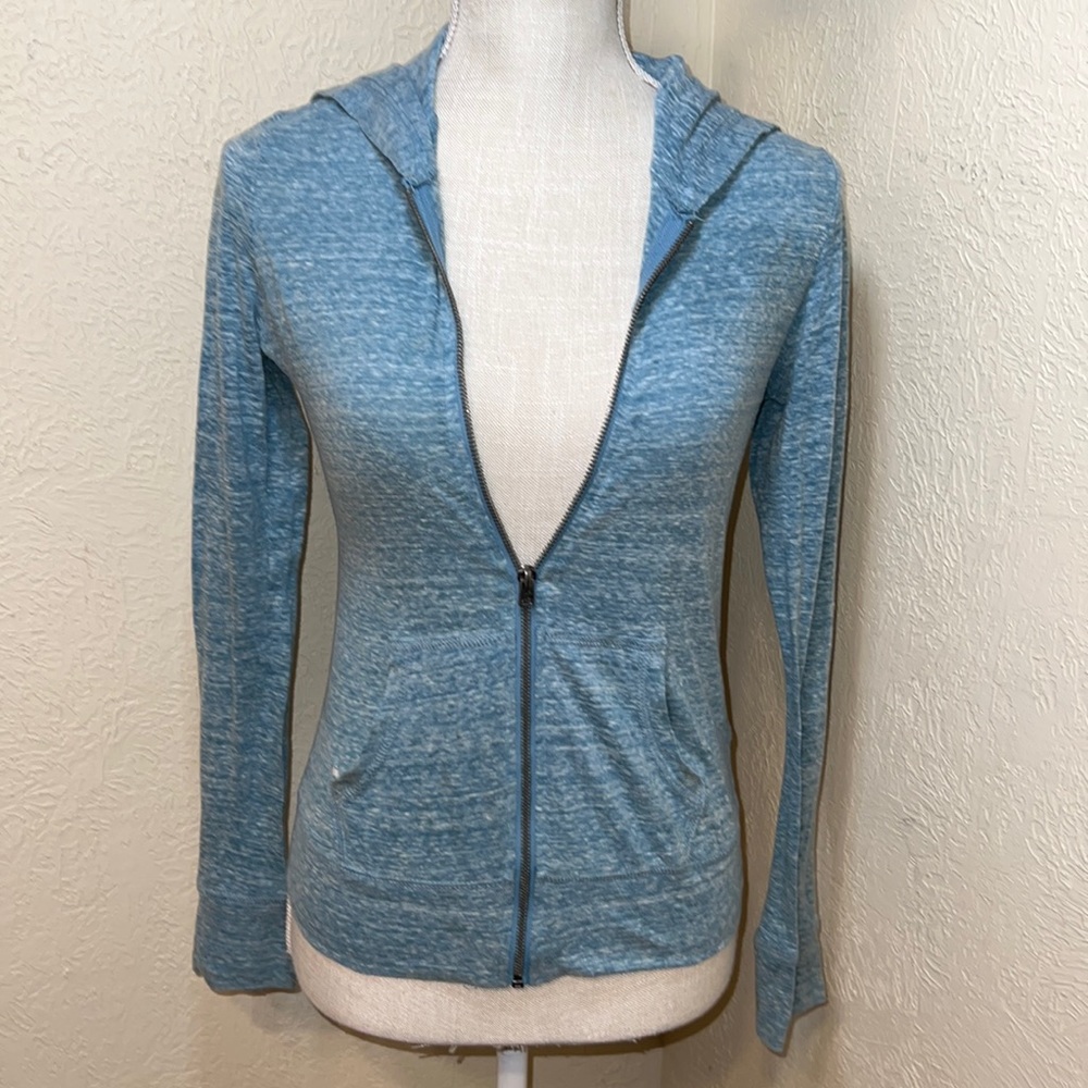 Aeropostale Blue Thin Zip Up Hoodie